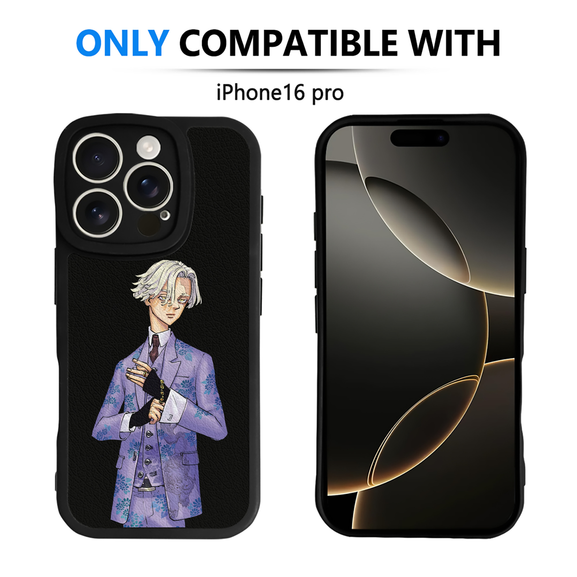 （画像用） 東京リベンジャーズ Tokyo Revengers 【iPhone 16シリーズ対応】シリコンスマホケース（レザー調） 材質：シリコン